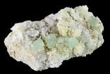 Fluorite with Manganese Inclusions on Quartz - Arizona #133672-1
